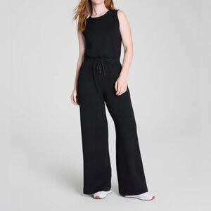 Spanx AirEssentials Jumpsuit Very Black Size 3X Airport Fit Loungewear Comfy NWT